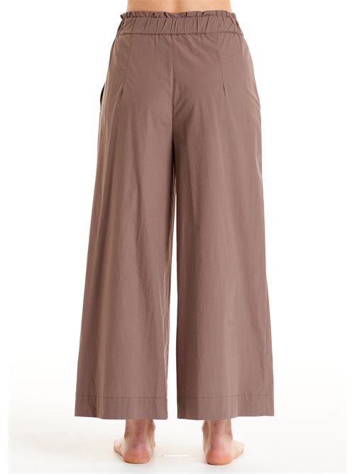 Pantalone a palazzo cropped in cotone Alessia Santi ALESSIA SANTI | 611SD25012S2302